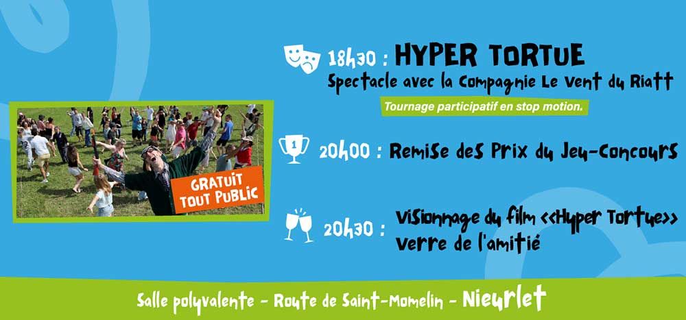 Invitation pour le spectacle de clôture de Bib en fête dans la CCHF