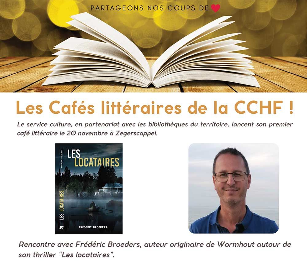 Les cafés littéraires de la CCHF : rencontres avec Frédéric Broeders